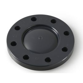 FLANGE CEGA ESTRIADA PVC "PLIMAT" 90 MM