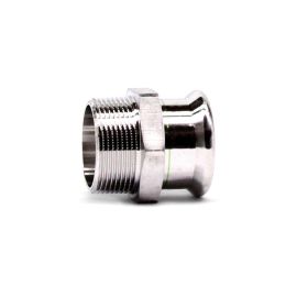 CASQUILHO INOX 316L ROSCA MACHO "PRESS" 15X 1/2"